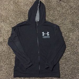 UNDER ARMOUR HOODED ZIP-UP SWEATER